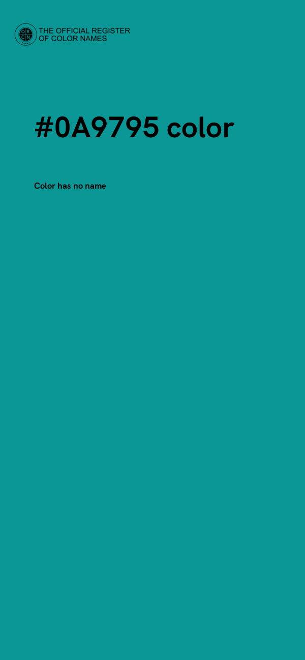 #0A9795 color image