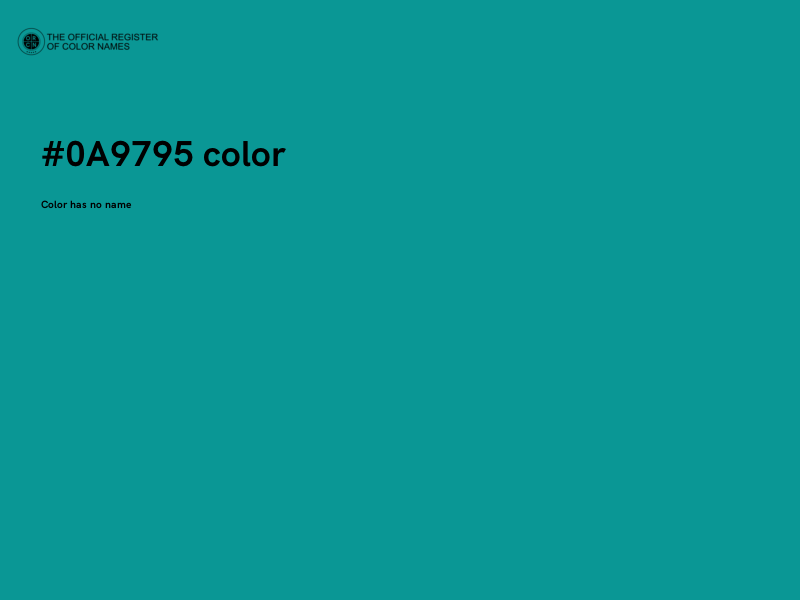 #0A9795 color image