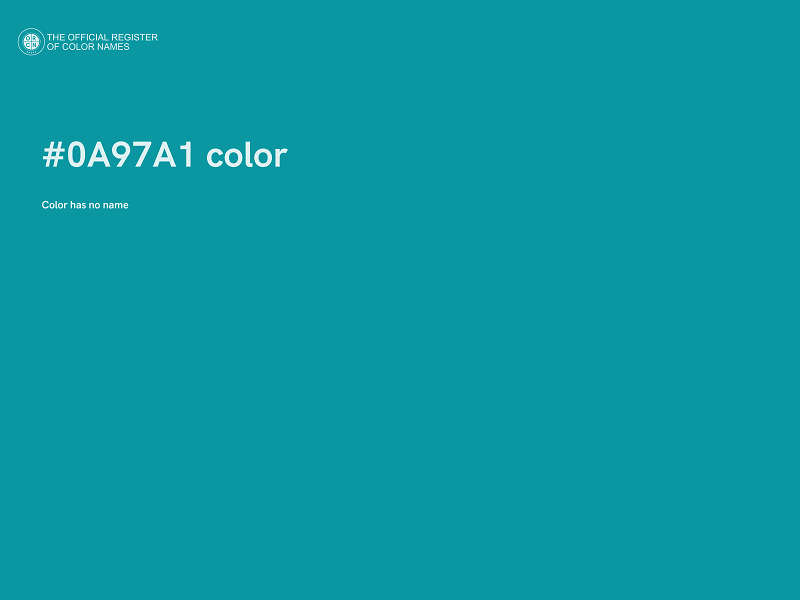 #0A97A1 color image