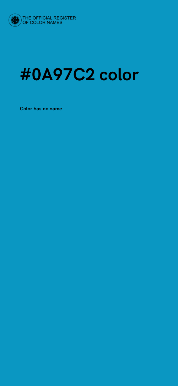#0A97C2 color image