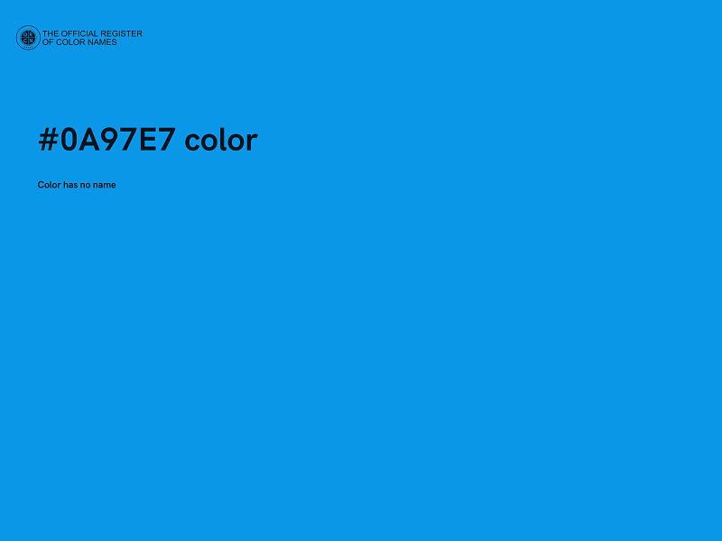 #0A97E7 color image