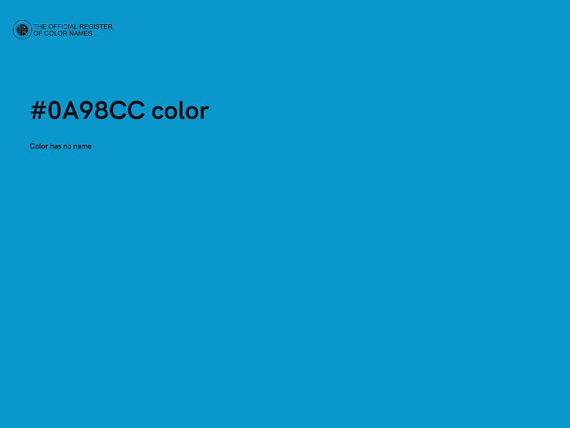 #0A98CC color image