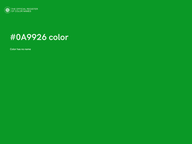 #0A9926 color image