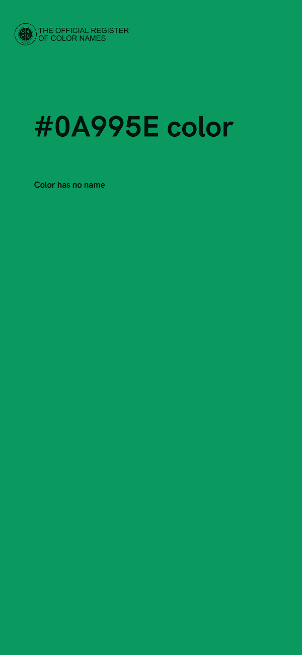 #0A995E color image