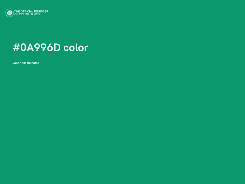 #0A996D color image