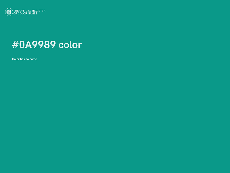 #0A9989 color image