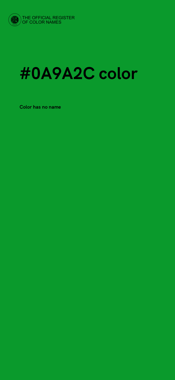 #0A9A2C color image