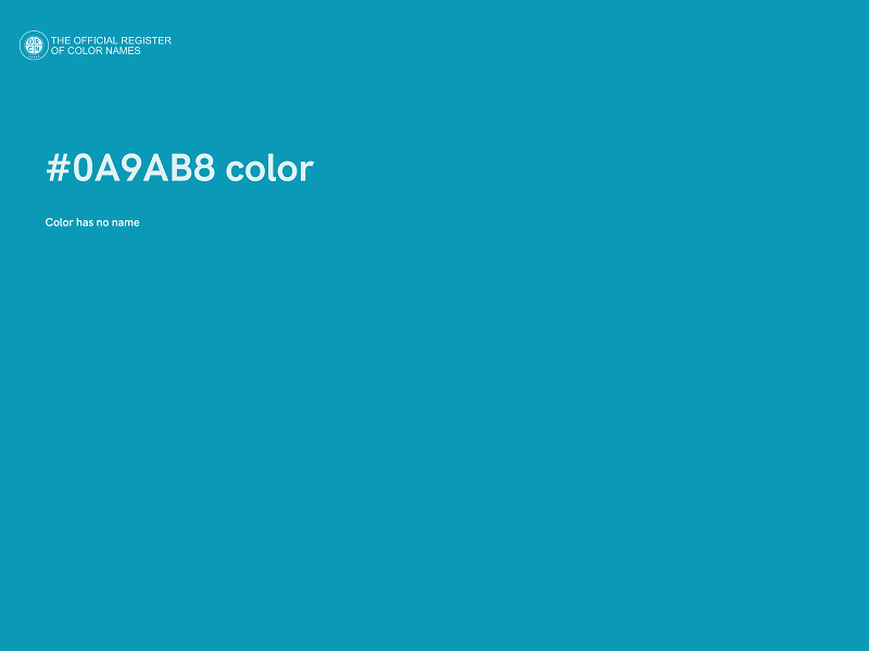 #0A9AB8 color image