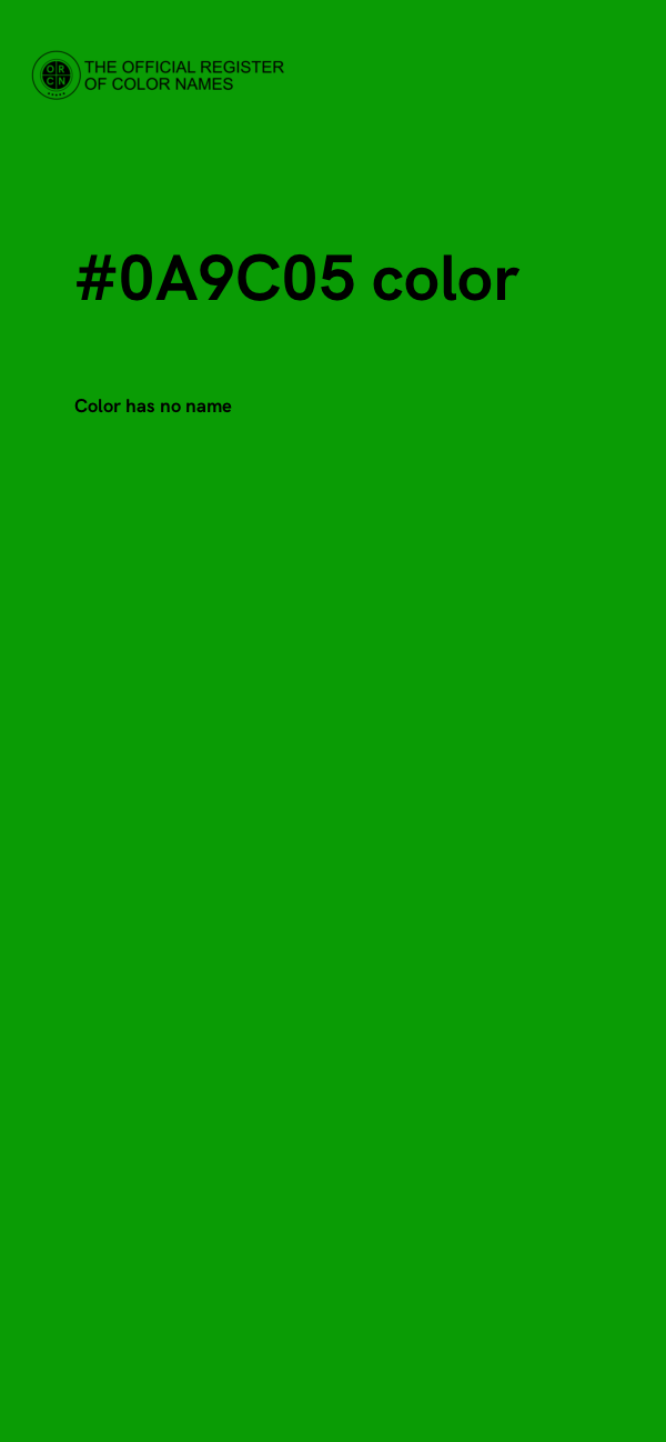 #0A9C05 color image