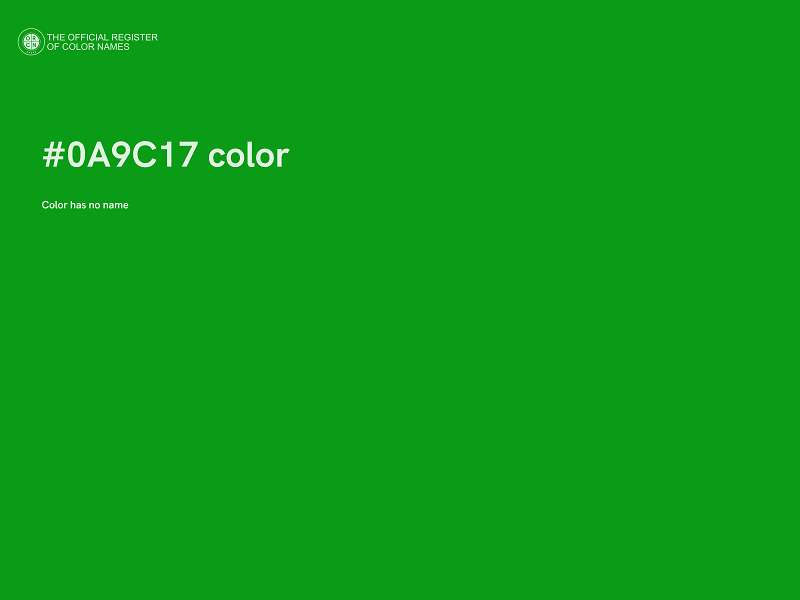 #0A9C17 color image