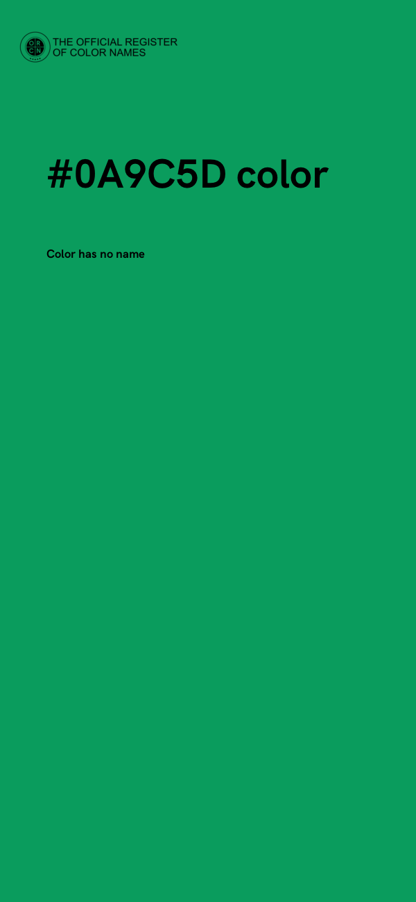 #0A9C5D color image