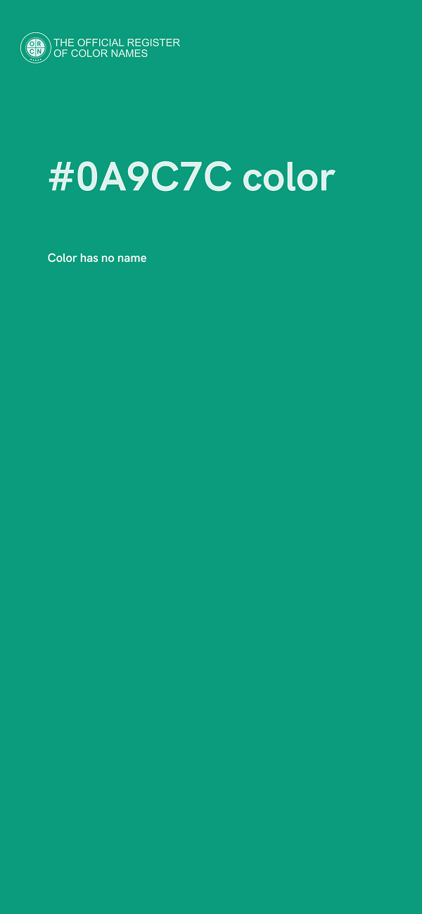 #0A9C7C color image