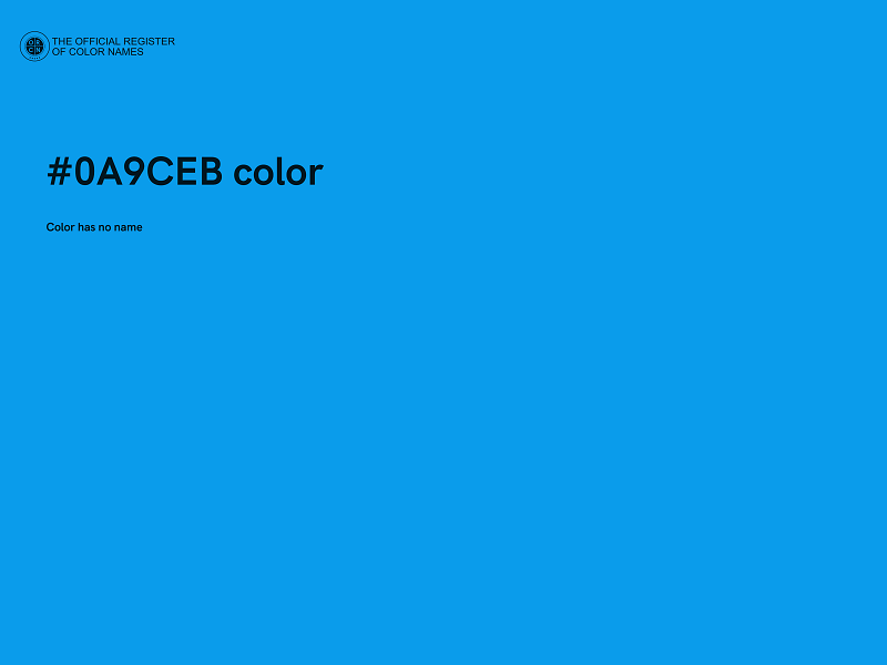 #0A9CEB color image