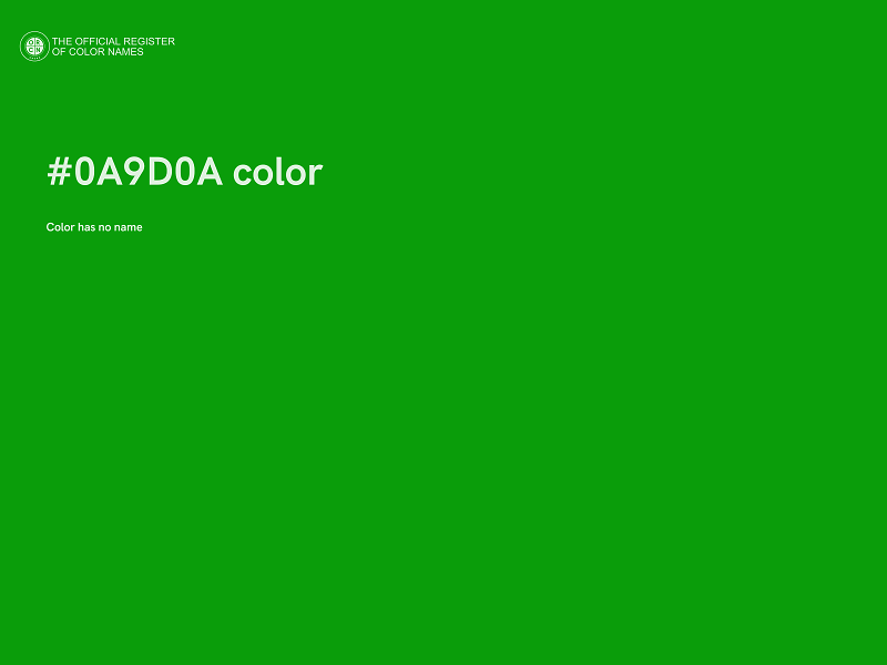 #0A9D0A color image