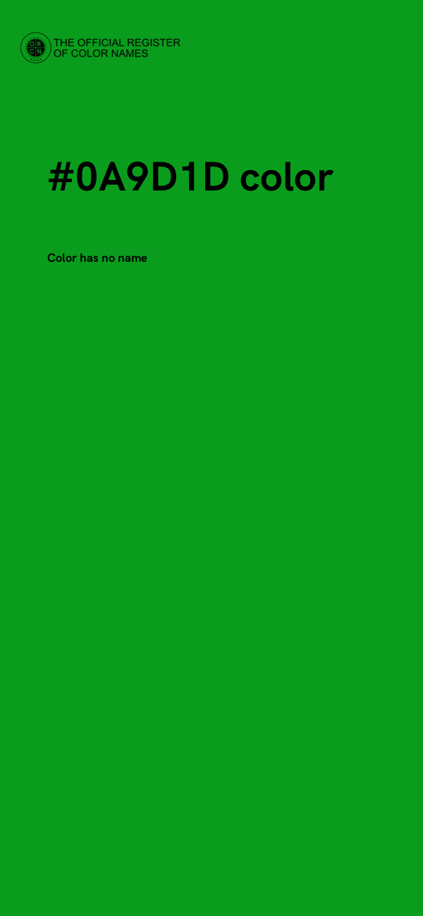 #0A9D1D color image