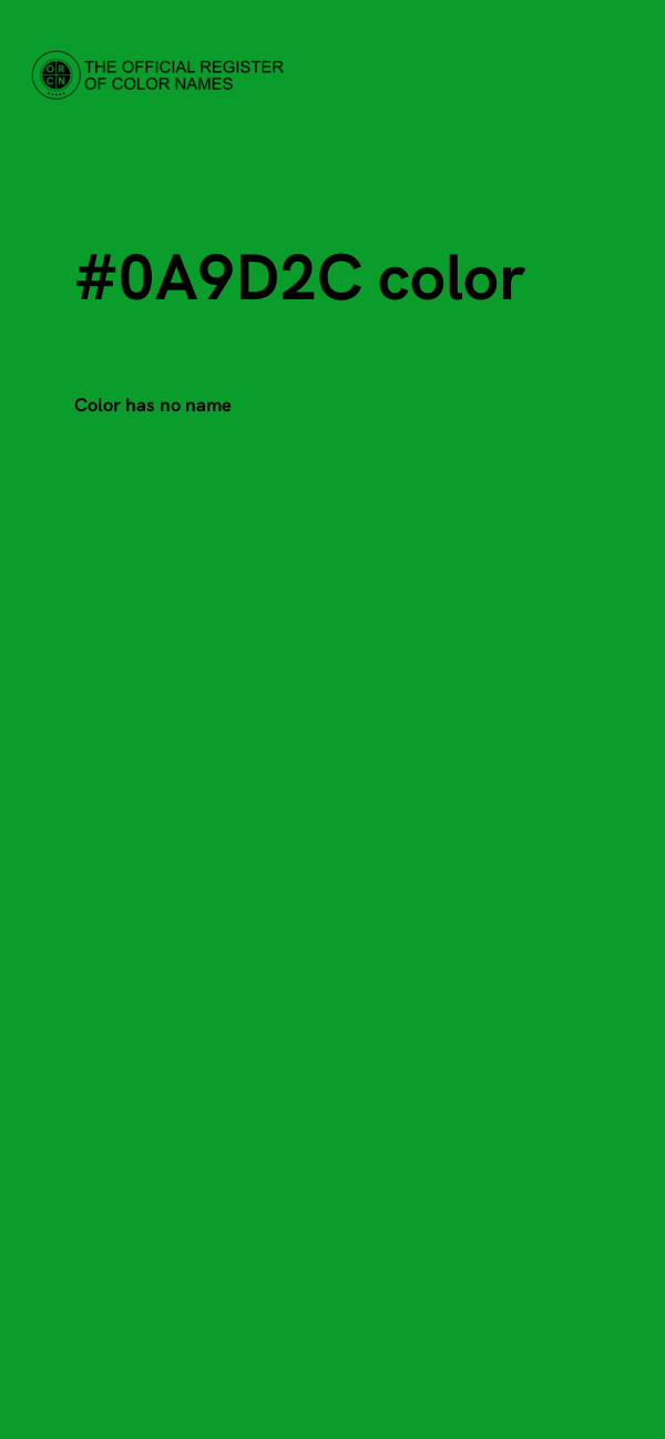 #0A9D2C color image