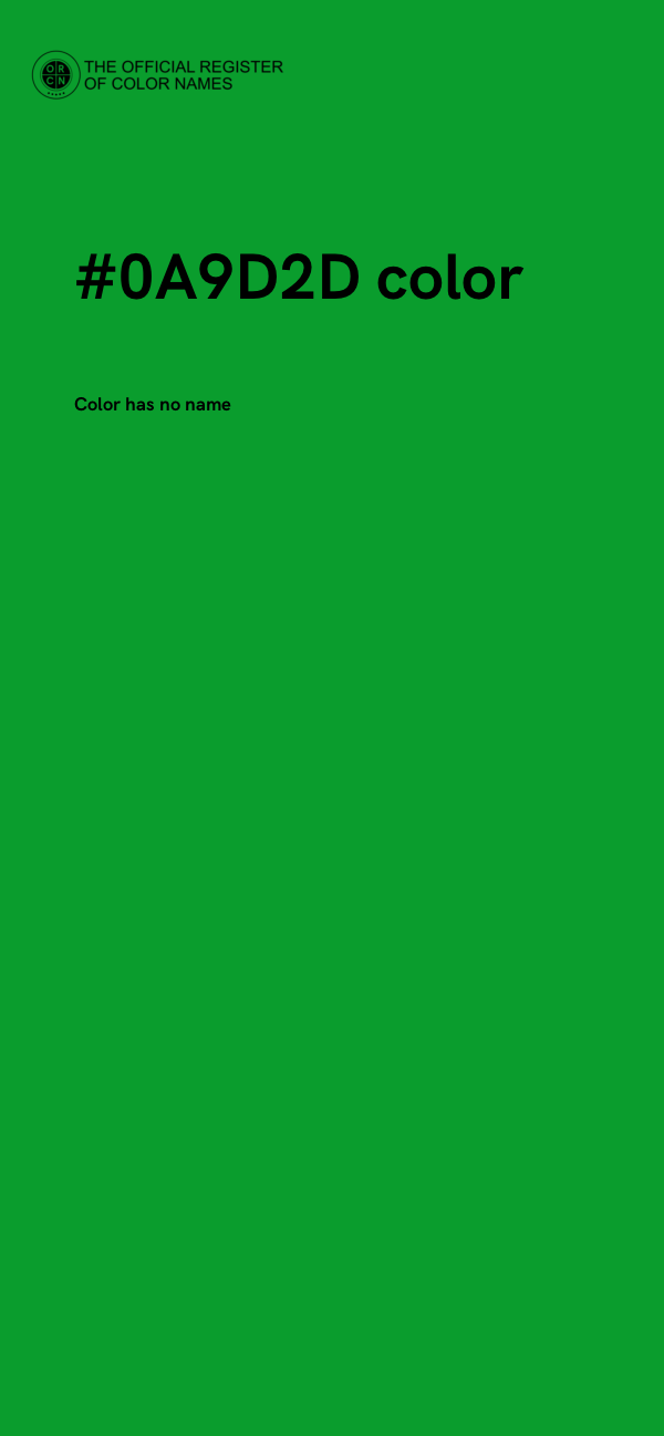 #0A9D2D color image