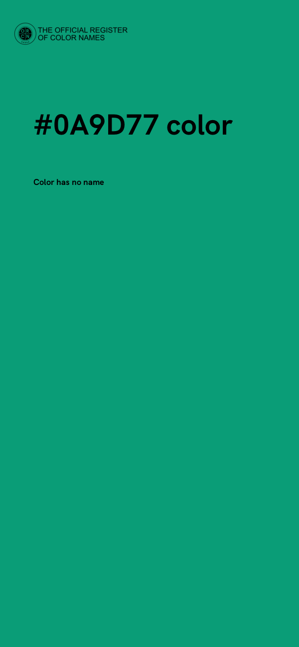 #0A9D77 color image