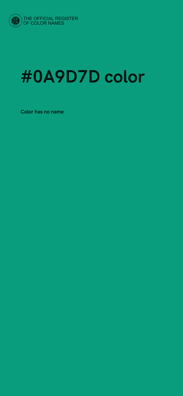 #0A9D7D color image