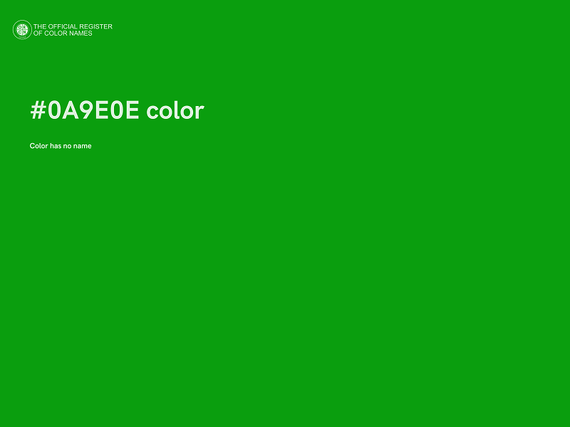 #0A9E0E color image