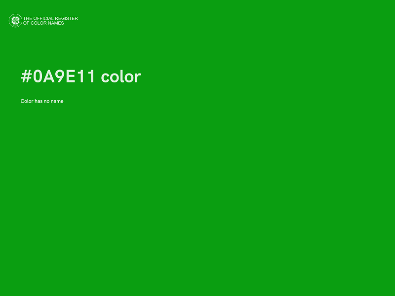 #0A9E11 color image