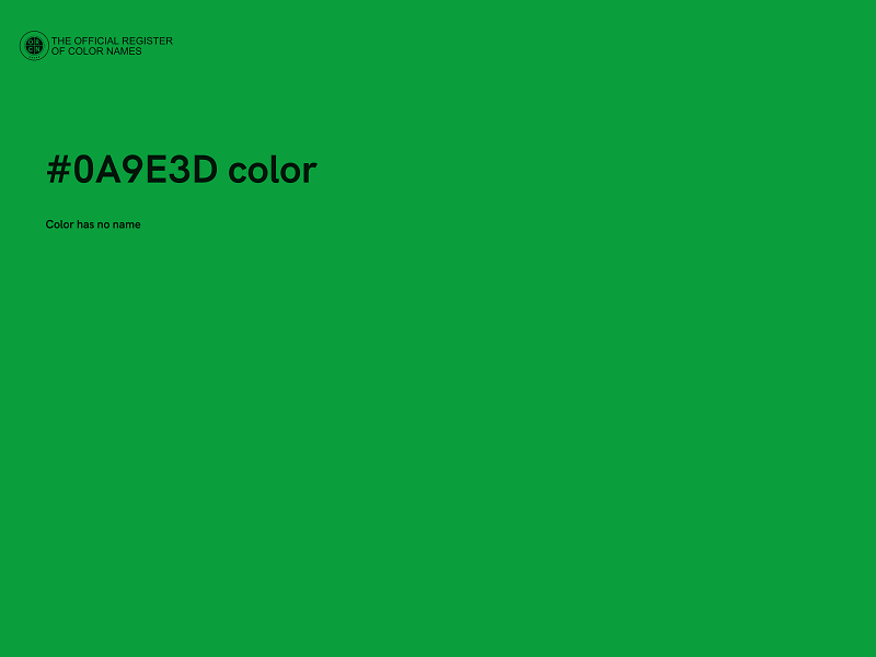 #0A9E3D color image