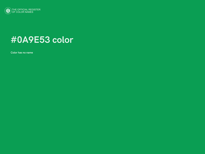#0A9E53 color image