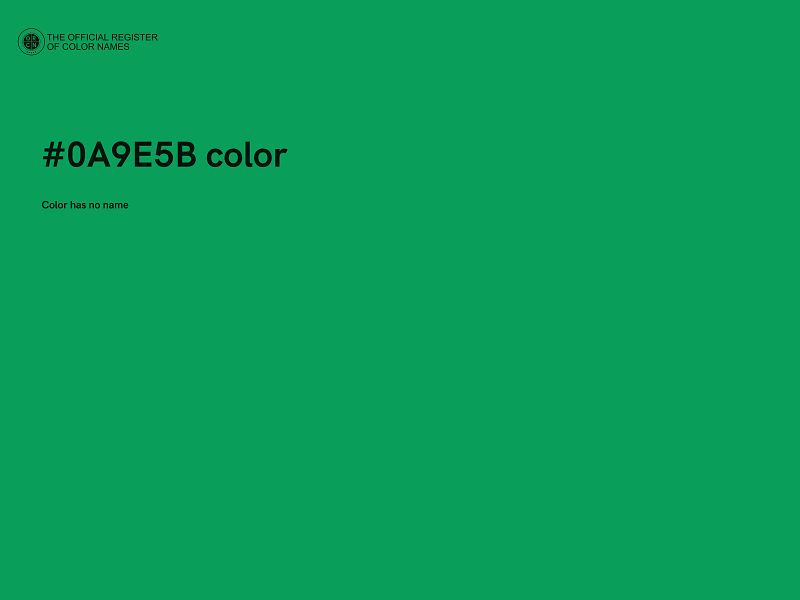#0A9E5B color image