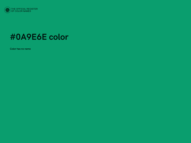 #0A9E6E color image