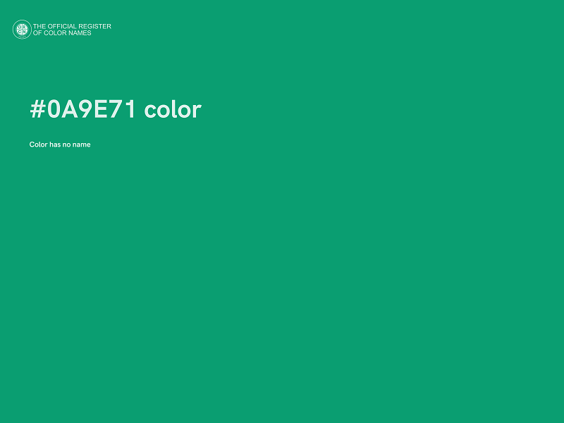 #0A9E71 color image