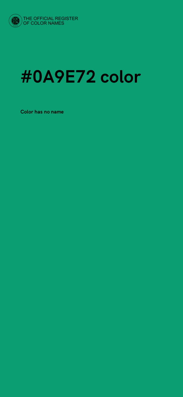 #0A9E72 color image
