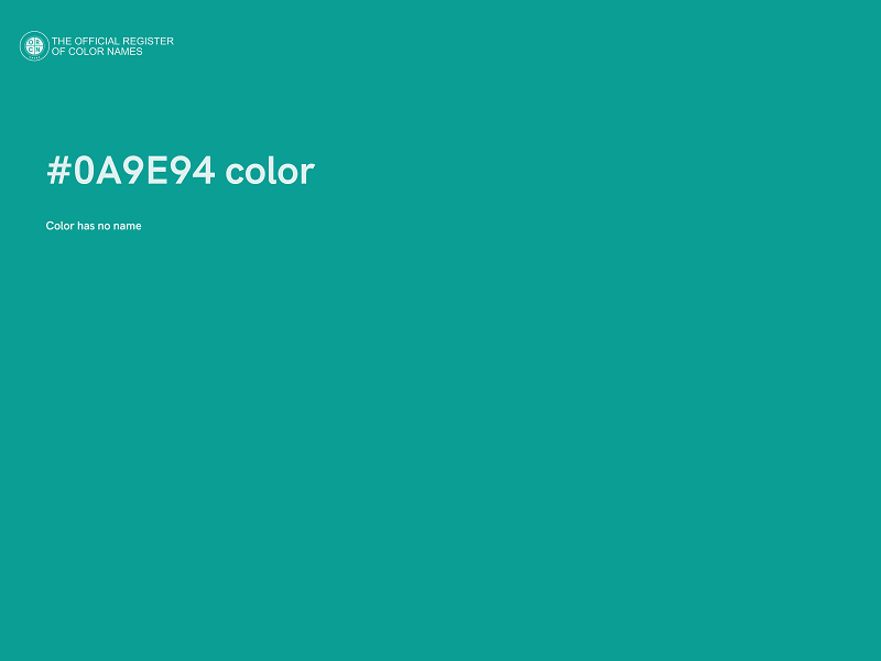 #0A9E94 color image