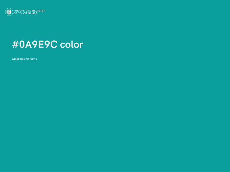 #0A9E9C color image