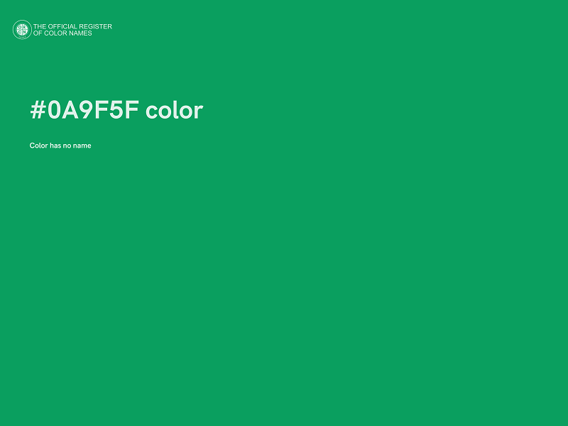 #0A9F5F color image