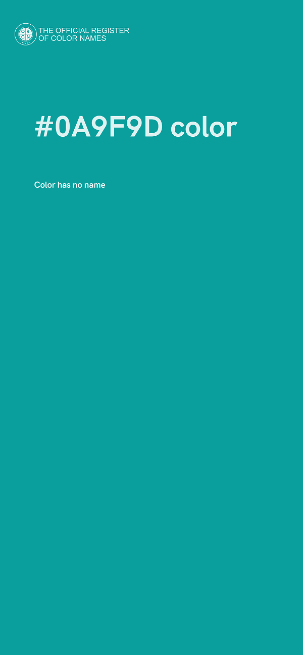 #0A9F9D color image