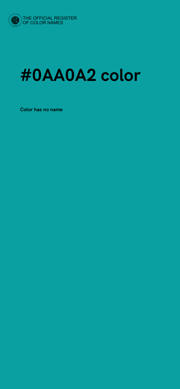 #0AA0A2 color image