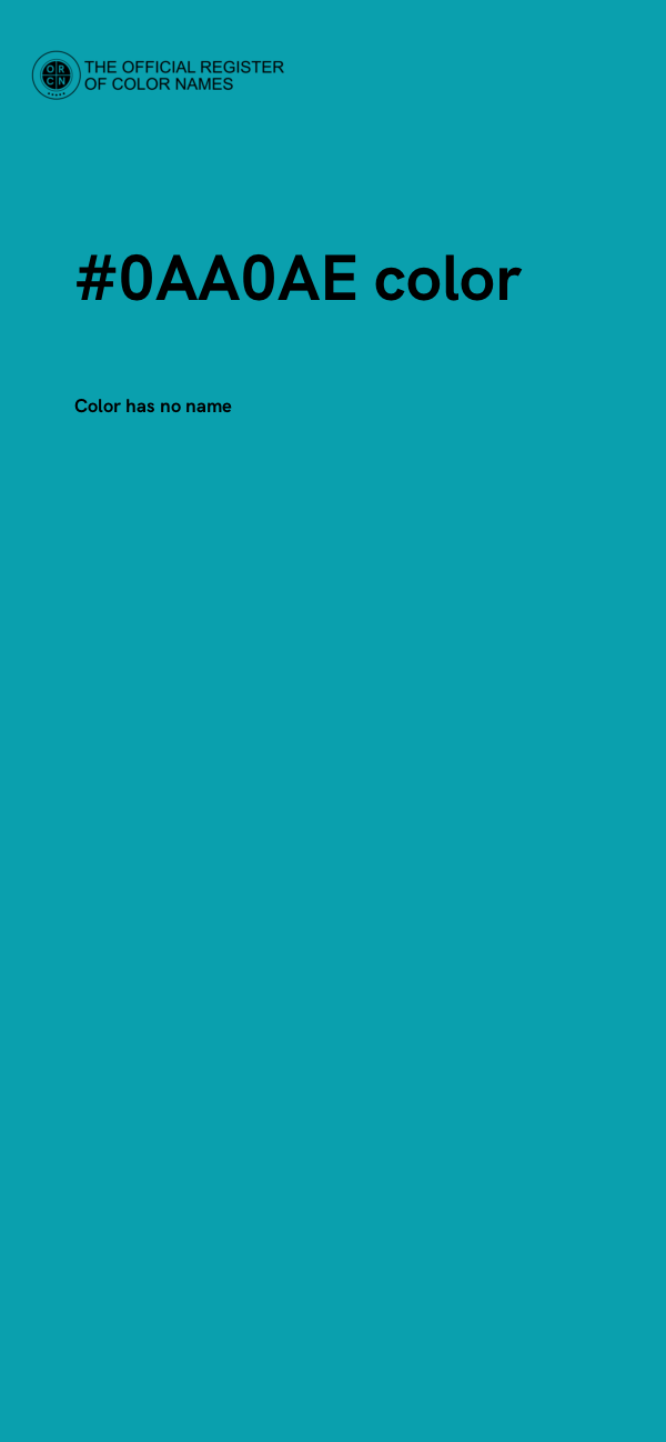 #0AA0AE color image
