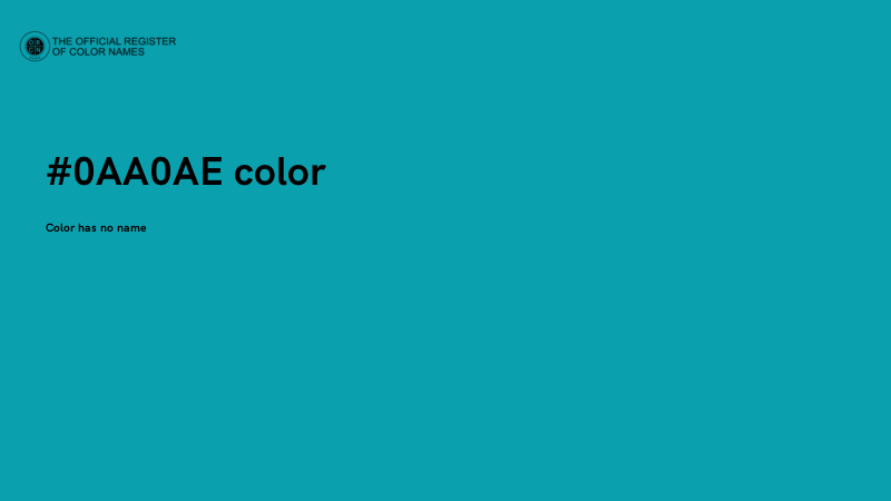 #0AA0AE color image