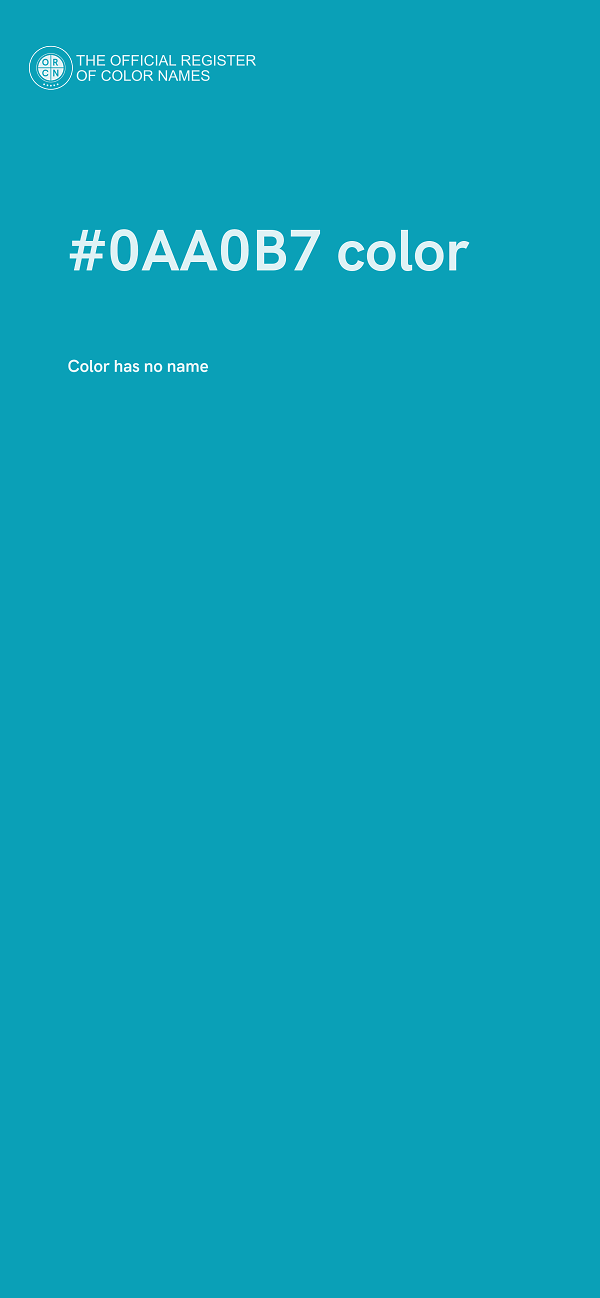 #0AA0B7 color image