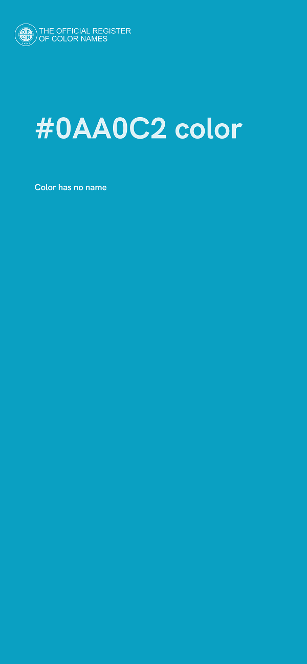 #0AA0C2 color image
