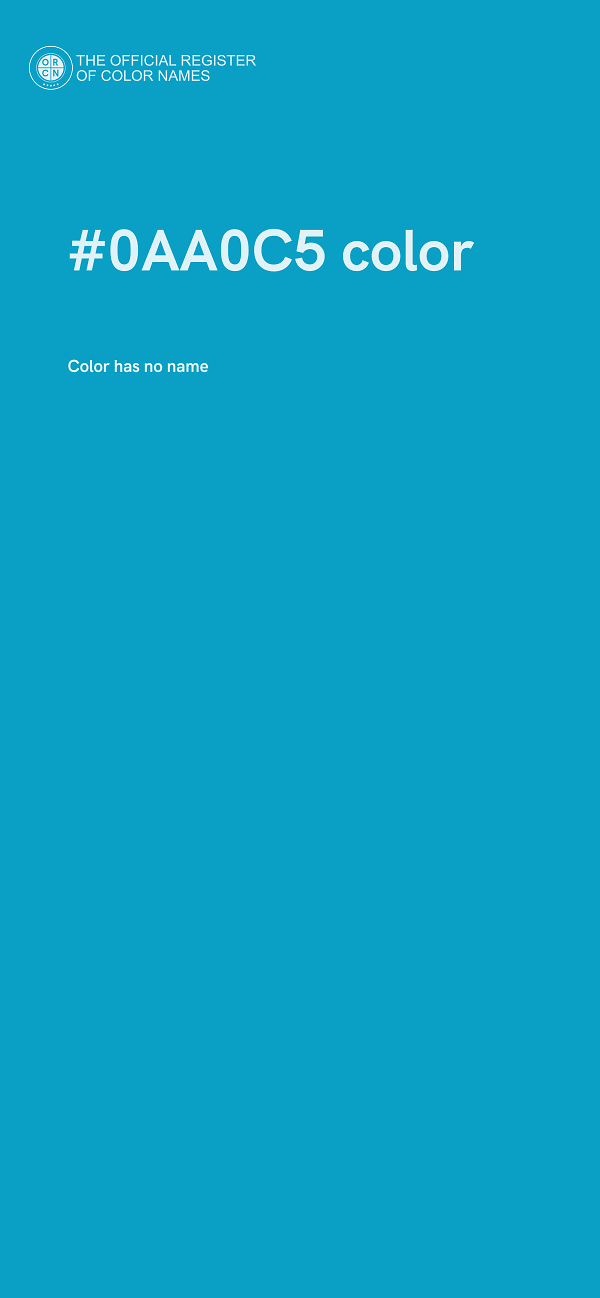 #0AA0C5 color image