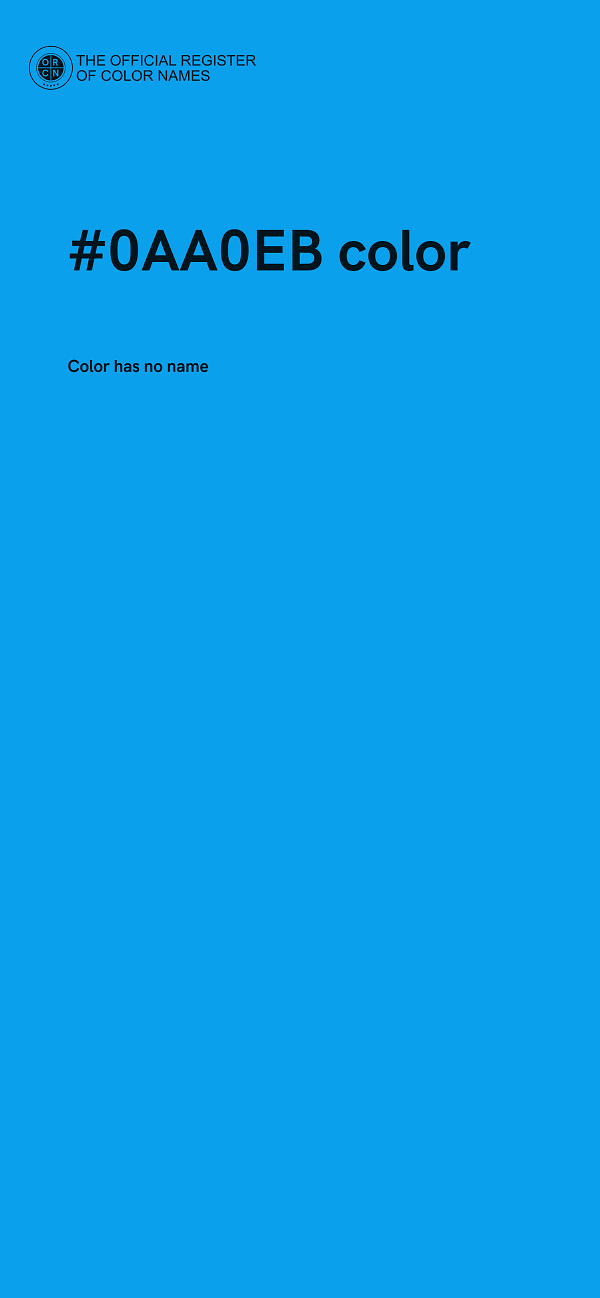 #0AA0EB color image