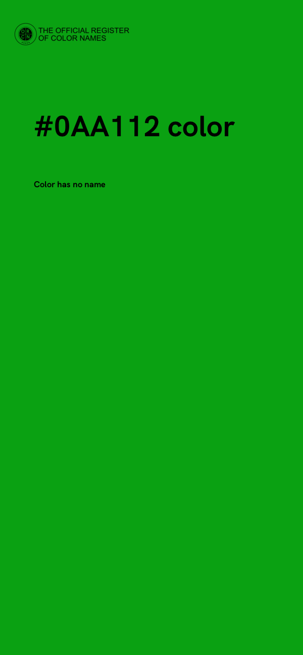 #0AA112 color image