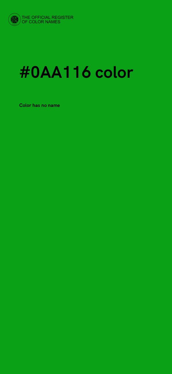 #0AA116 color image