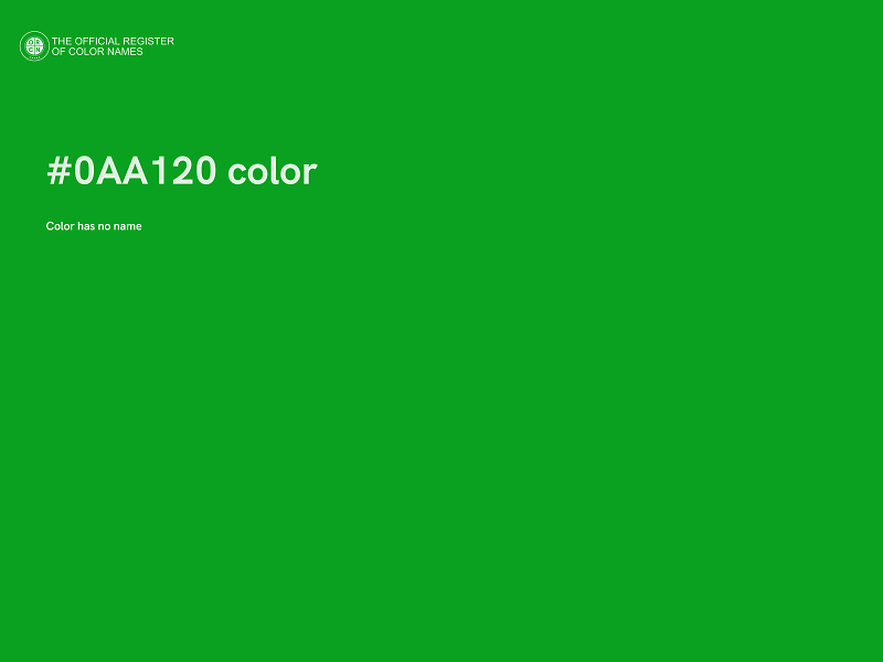 #0AA120 color image