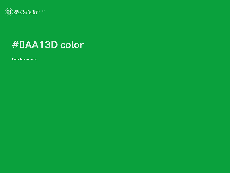 #0AA13D color image