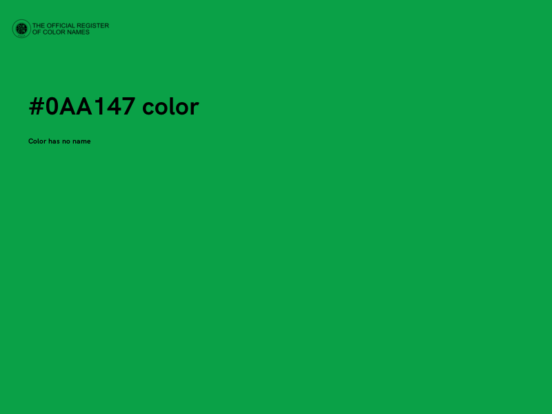 #0AA147 color image