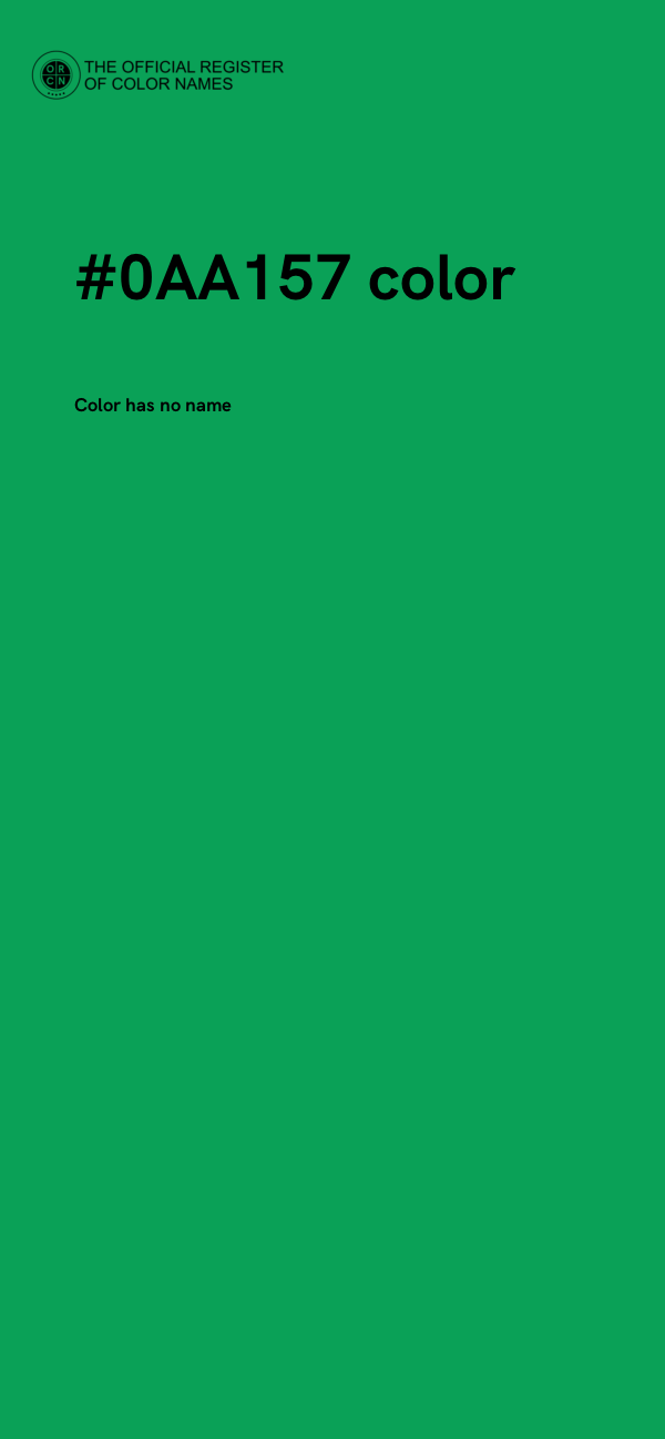 #0AA157 color image