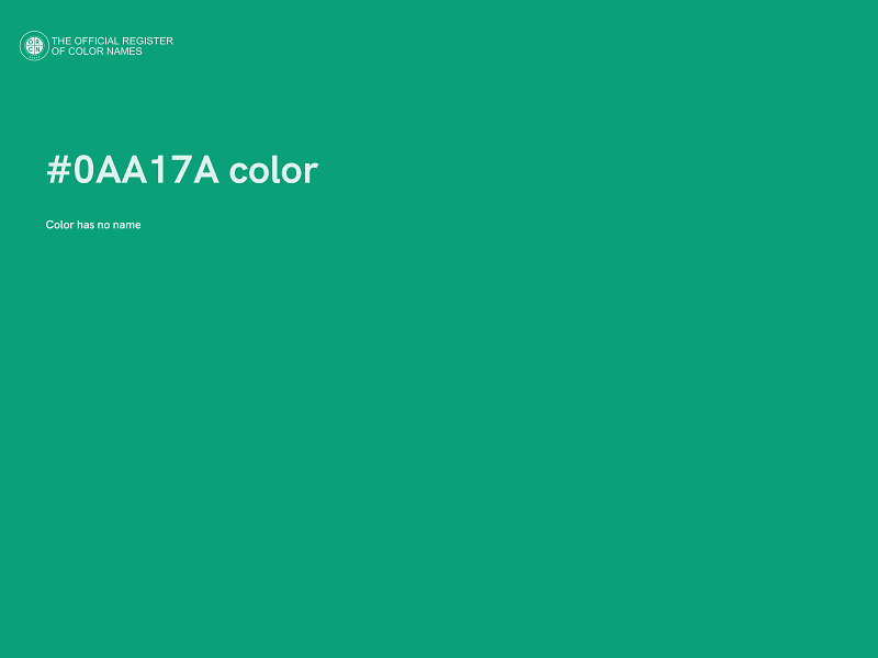 #0AA17A color image