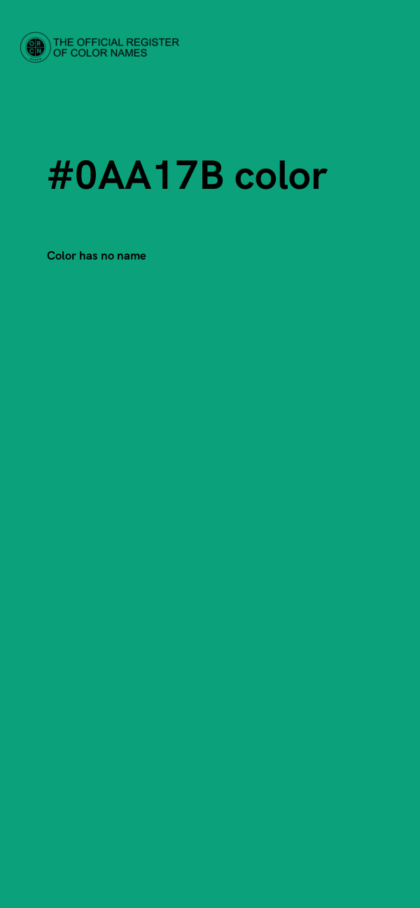 #0AA17B color image